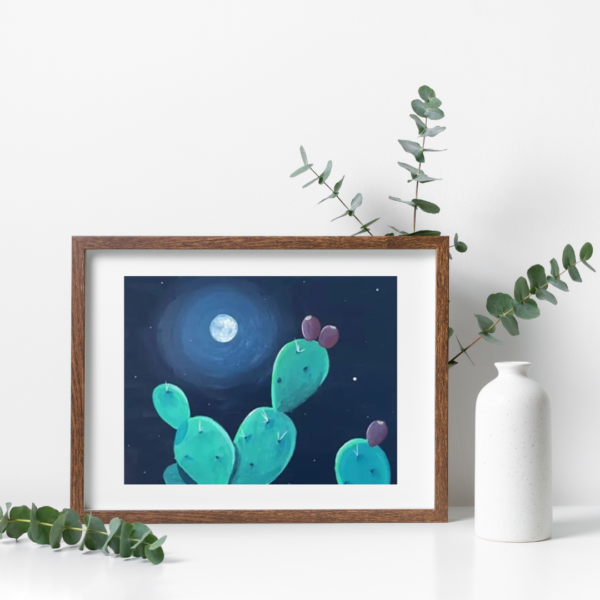 8"x10" Prickly Pear